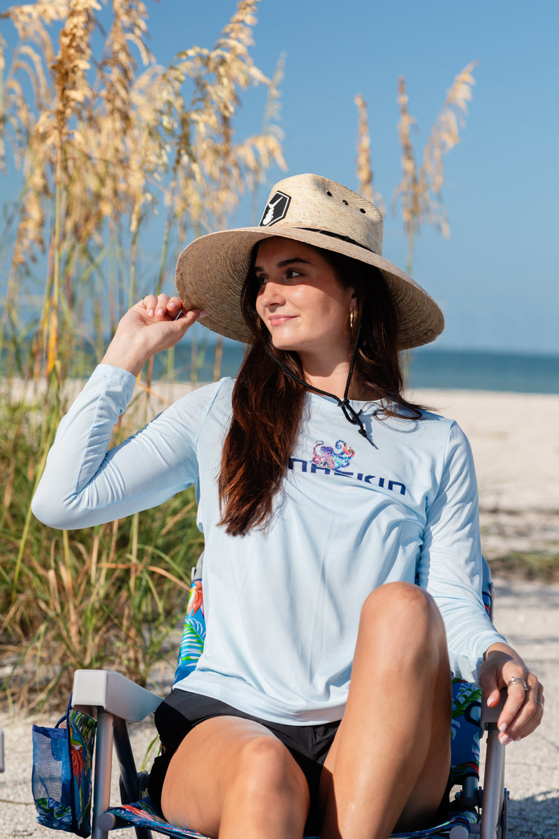 Octopus | Women's Echo Performance Long Sleeve | Ice Blue