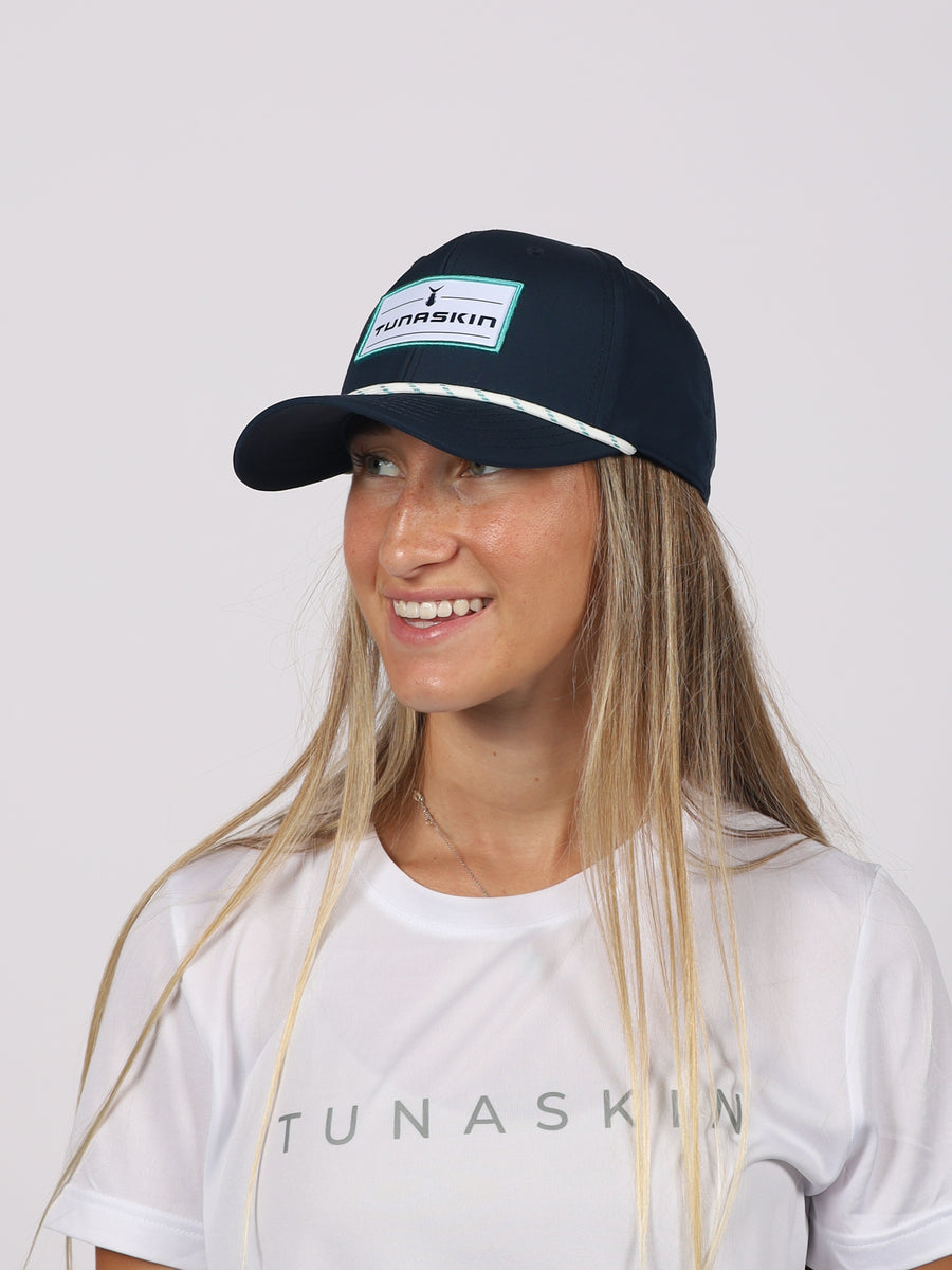 Cloudbreak | Mid Crown Adjustable Hat | Navy – Tunaskin Aquatic