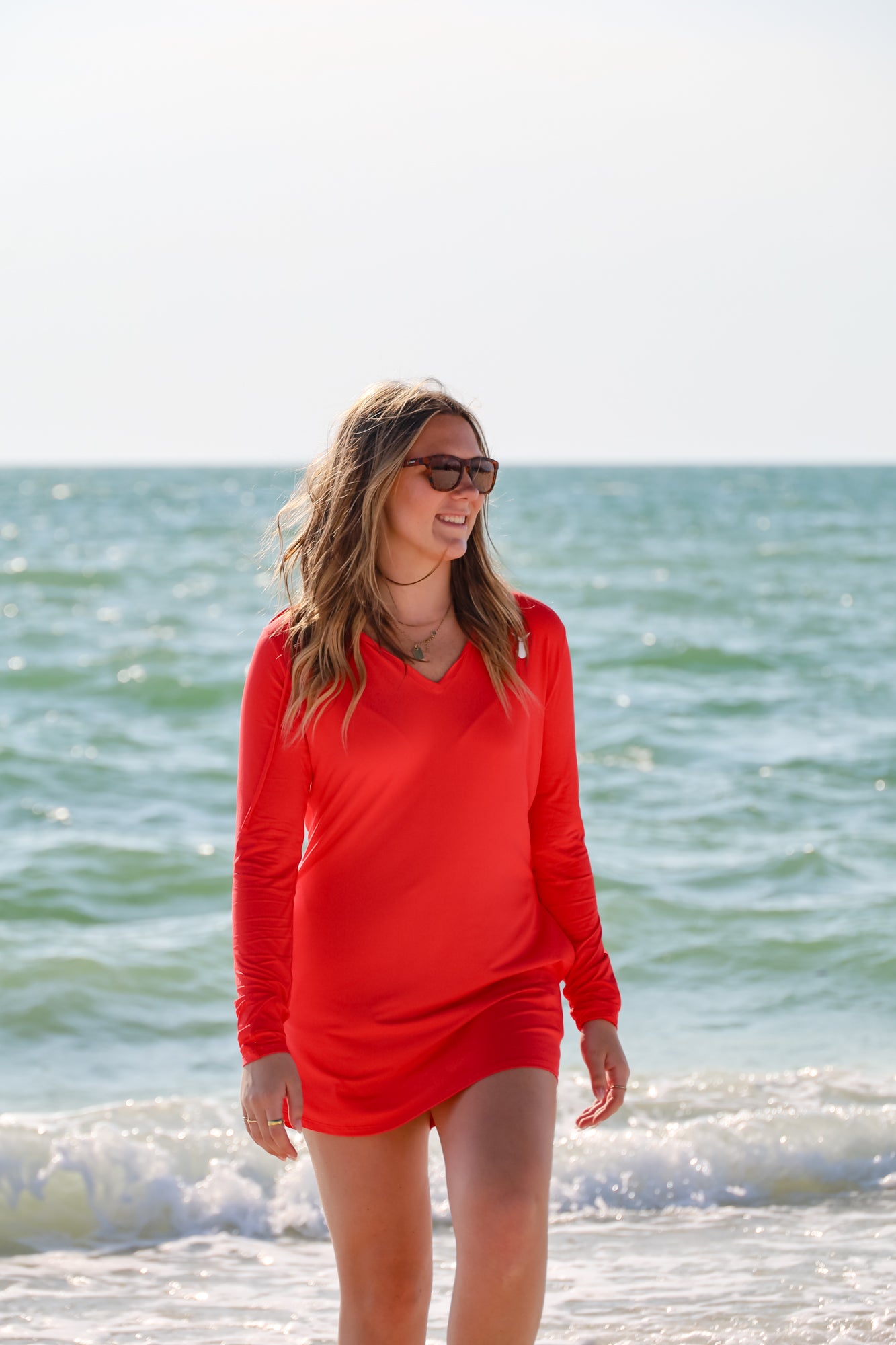 Women's Ahi Breeze Cover Up Dress | Poppy Tunaskin Aquatic Apparel Women's Ahi Breeze Cover Up Dress | Poppy Tunaskin Aquatic Apparel
