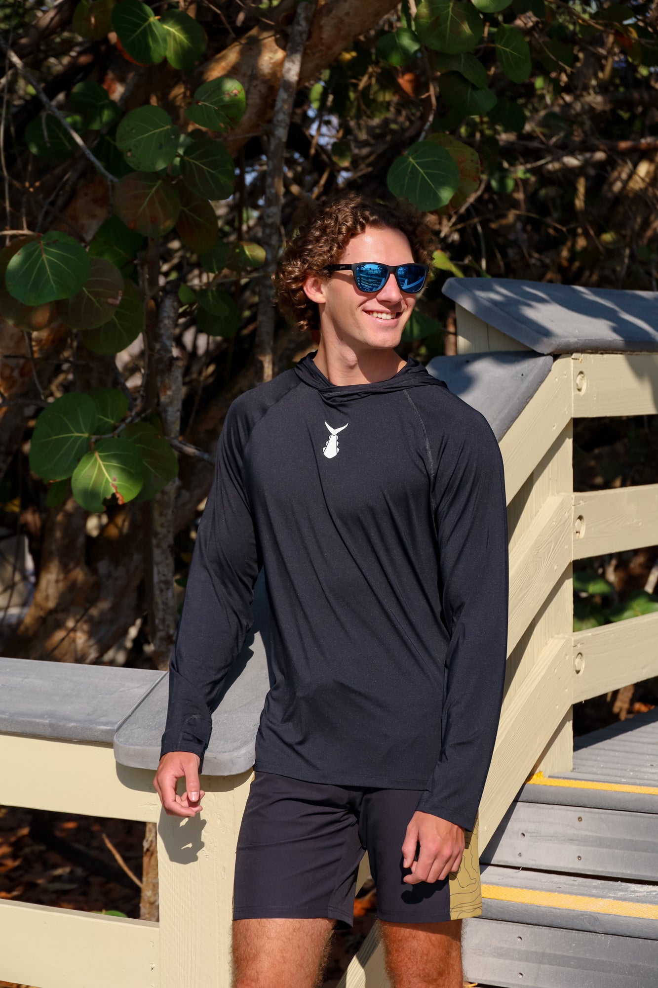 hoodie with goggles built in Ahi Breeze Men's Hoodie