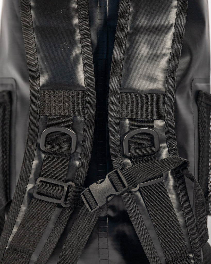 Tunaskin waterproof backpack dry bag in black.