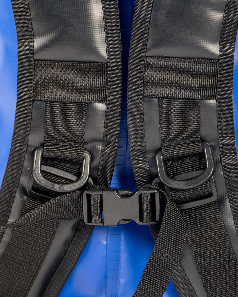 Tunaskin waterproof backpack dry bag in royal blue.