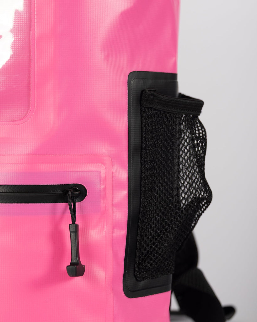 Tunaskin waterproof backpack dry bag in hot pink